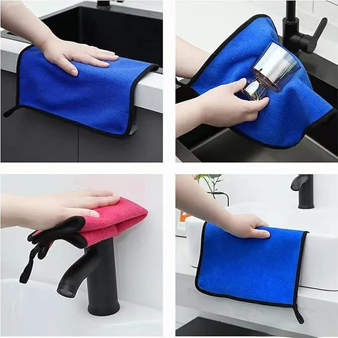 10 Pack Premium Microfiber Towels Coral velvet Washing and Detailing Towels - Image 3