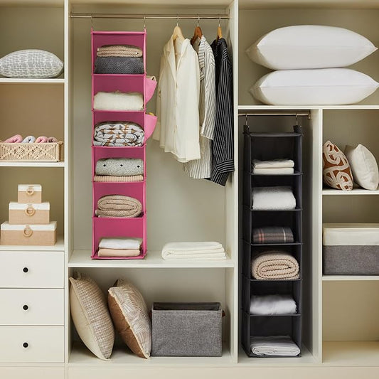 YOUDENOVA Hanging Closet Organizer, Closet Hanging Storage Shelves - Image 2