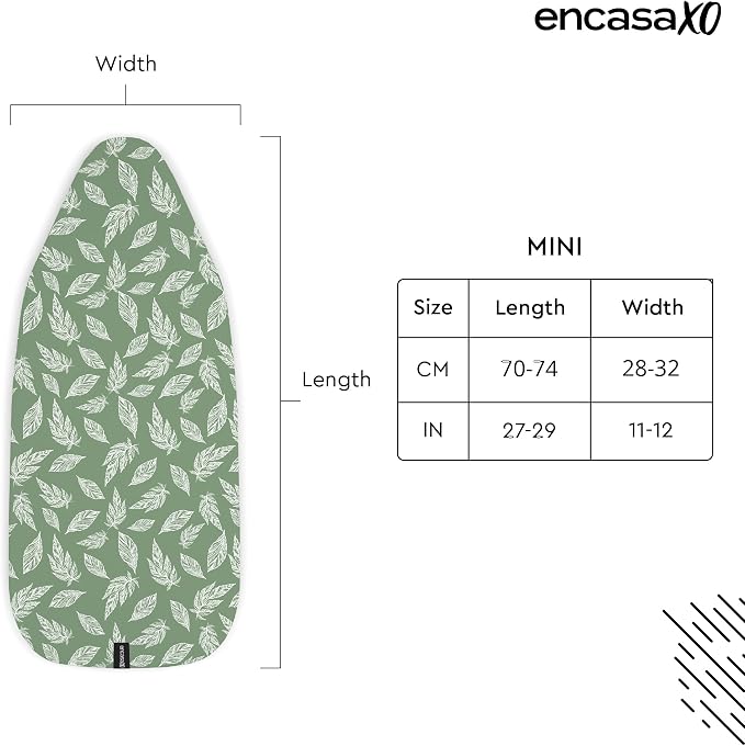 Encasa XO Ironing Board Cover and Pad 28"x12" - Image 2