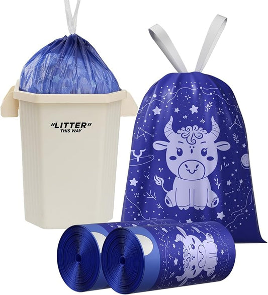 VOK 8 Gallon Trash Bags Drawstring, Medium Trash Bags by Unknown