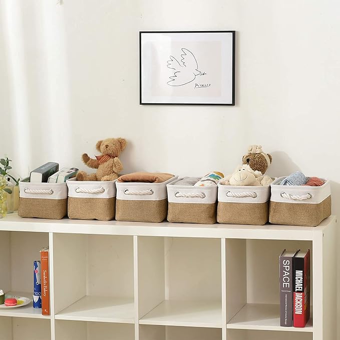 Small Baskets for Organizing, Collapsible Storage Baskets for Shelves, Storage - Image 2