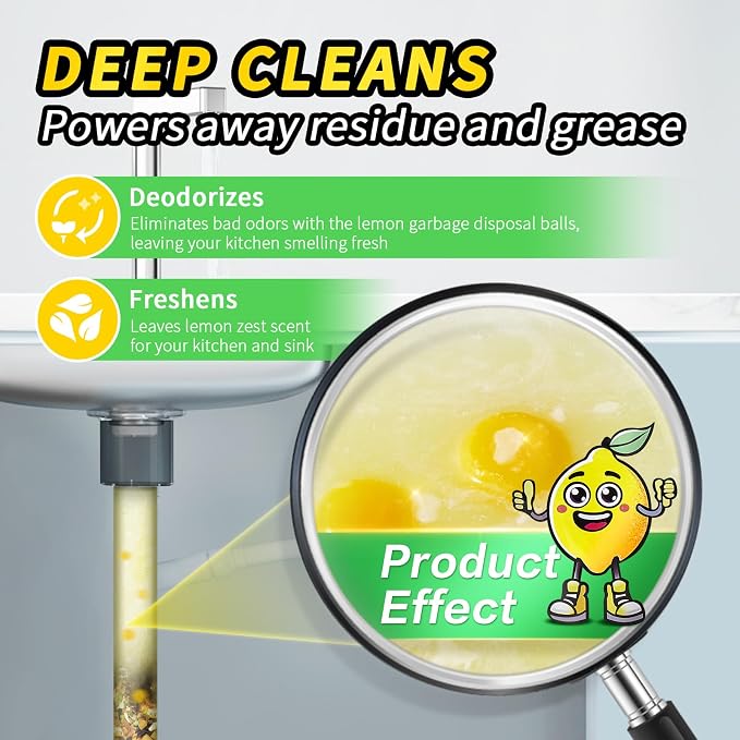 50 Count Garbage Disposal Cleaner and Deodorizer – Sink Odor Eliminator - Image 5