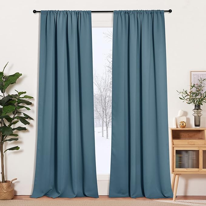 RYB HOME Blue Blackout Curtains by RYBHOME