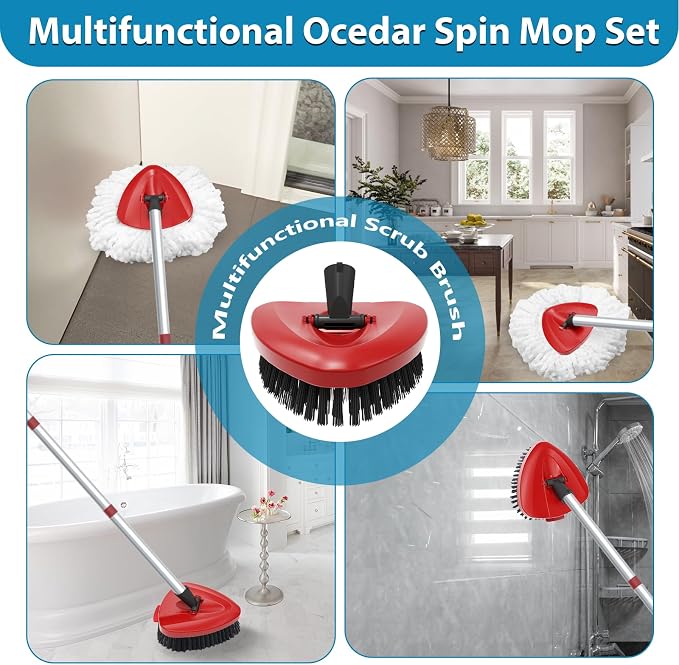 4 Pack Spin Mop Replacement Head Compatible - Image 7
