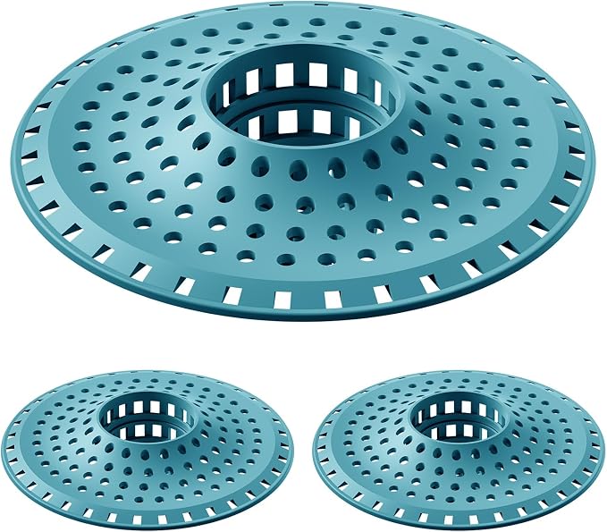 Shower Hair Drain Catcher, Silicone Bathtub Drain Hair Catcher Strainer by SayGoodbyetoHairClogging