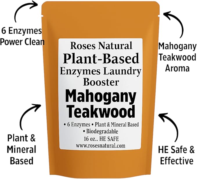 Natural Enzyme Laundry Booster – Mahogany Teakwood | Deep Clean - Image 3