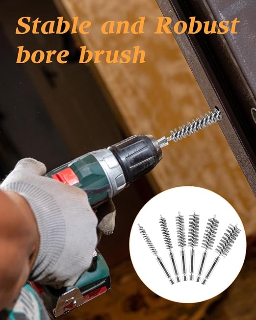 24 pcs Bore Brush for Drill, Stainless Steel Wire Cleaning Brush Set, Abrasive - Image 4