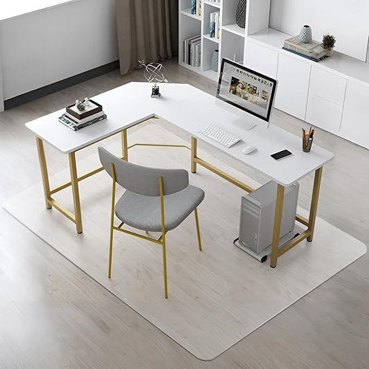 Kuyal Clear Chair mat for Hardwood Floor 51 x 63 inches Transparent Floor Mats by Kuyal