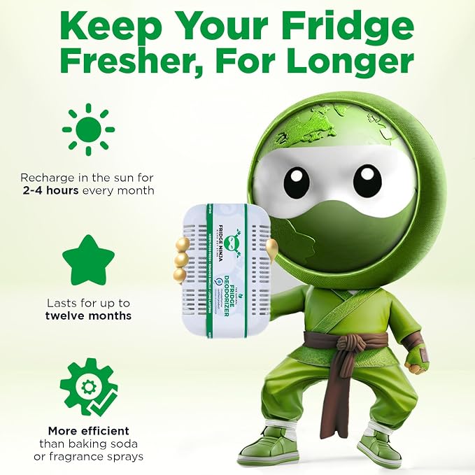 XL Pack of Refrigerator Deodorizer Odor Eliminator – Better than Baking Soda - Image 4
