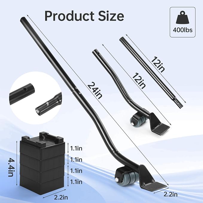 Furniture Lifter Tool, Appliance Lifter, Save 80% Effort, Lift Up to 400 Pounds - Image 9