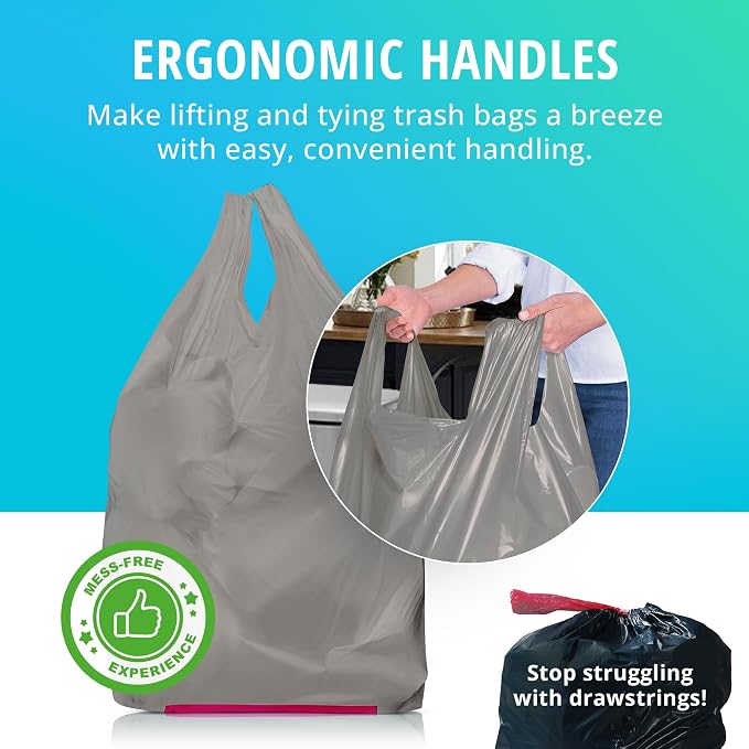 Hippo Sak - Tall Kitchen Garbage Bags - 13 Gallon Trash Bags Made from Recycled - Image 4