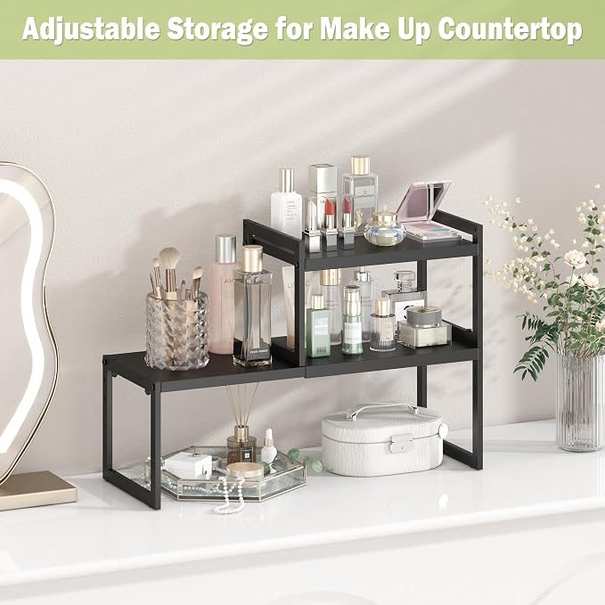 DOLALIKE Expandable kitchen Countertop Organizer, Stackable Cabinet Shelf - Image 6