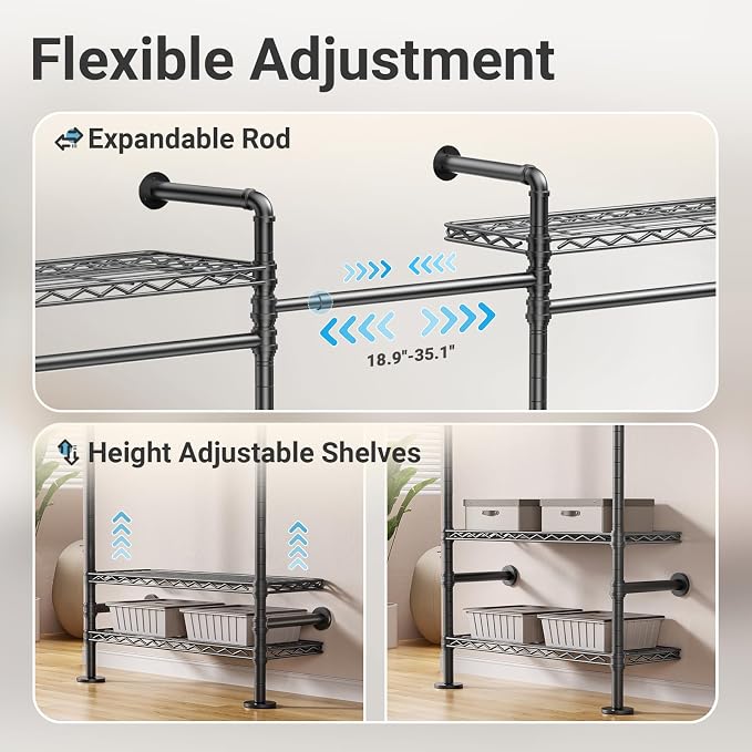 Timate F3 Garment Rack Heavy Duty Clothes Rack - Image 6
