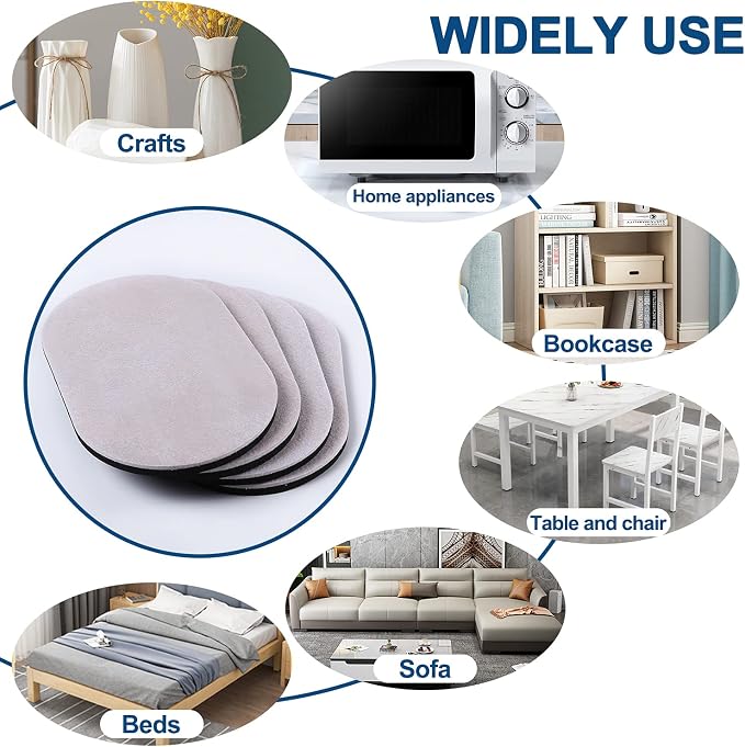 Ezprotekt 8 Pack Reusable Large Furniture Movers Sliders - Image 7