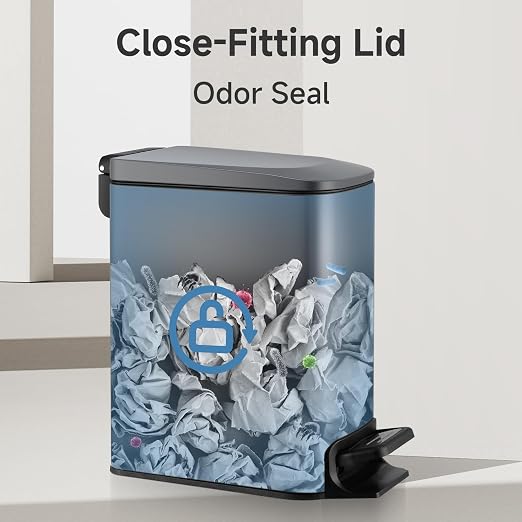 TIPGO Slim Bathroom Trash Can - Image 7