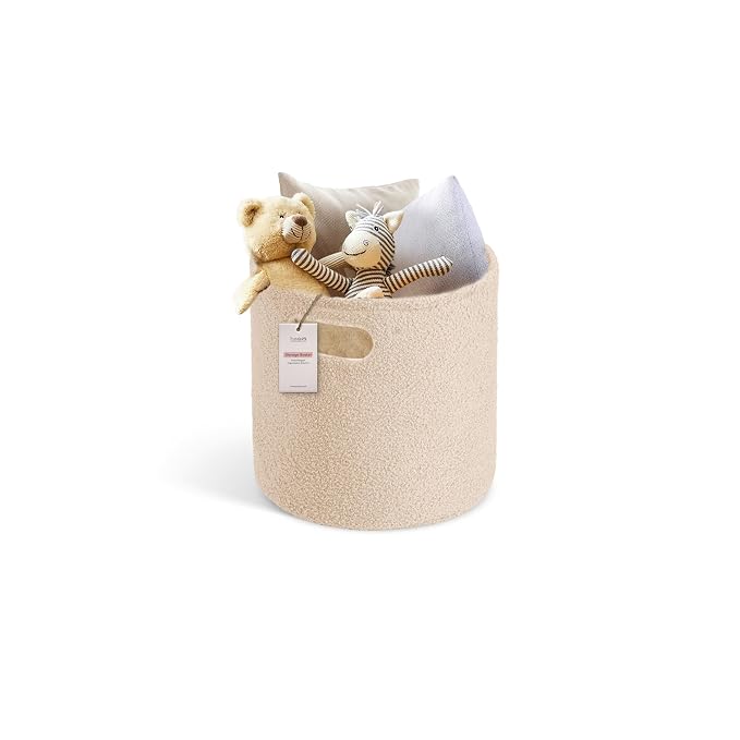 PUTSKA Basket – Round Storage for Toys and Clothes, Stuffed Animals – Soft Baby by Putska