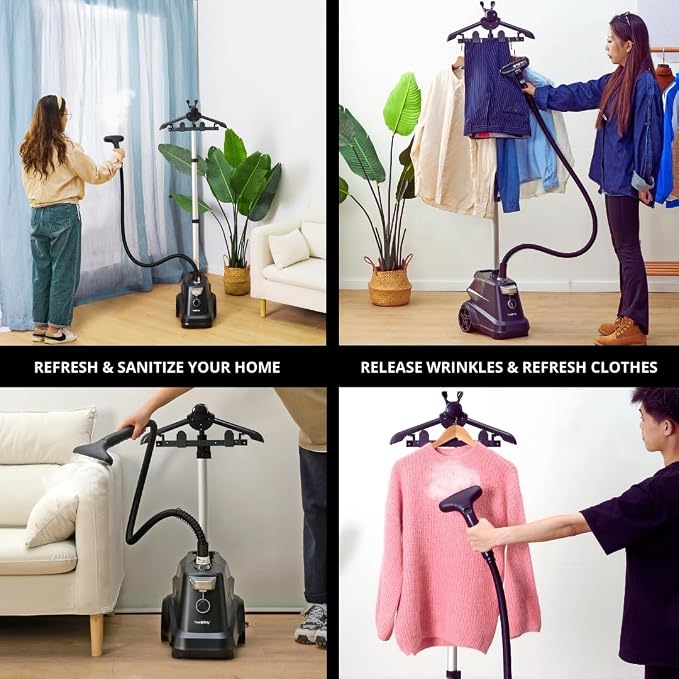 True & Tidy® Heavy-Duty Industrial Standing Garment Steamer - Image 9