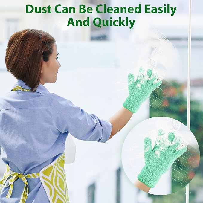 Plant Dusting Gloves, Microfiber Dusters - Image 5