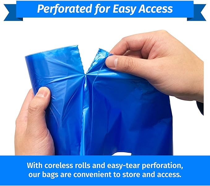 Reli. SuperValue 40-45 Gallon Recycling Bags | 200 Count | Blue Trash Bags | - Image 5