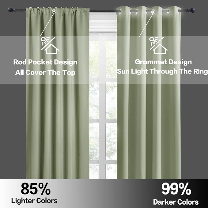 RYB HOME Bathroom Window Curtains - Image 6