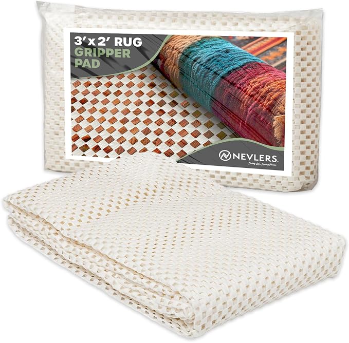 Nevlers 2 Ft x 3 Ft Rug Gripper Pad | Non Slip Rug Pads by Nevlers