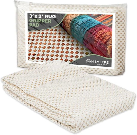 Nevlers 2 Ft x 3 Ft Rug Gripper Pad | Non Slip Rug Pads by Nevlers