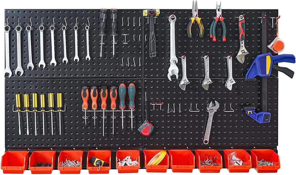 Ultrawall Metal Pegboard Wall Panels, Peg Boards for Garage Tool Storage