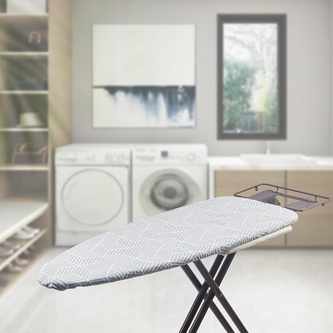 Wide Ironing Board Cover with Padding 18 x 49 inch Heat Reflective with Hook - Image 2