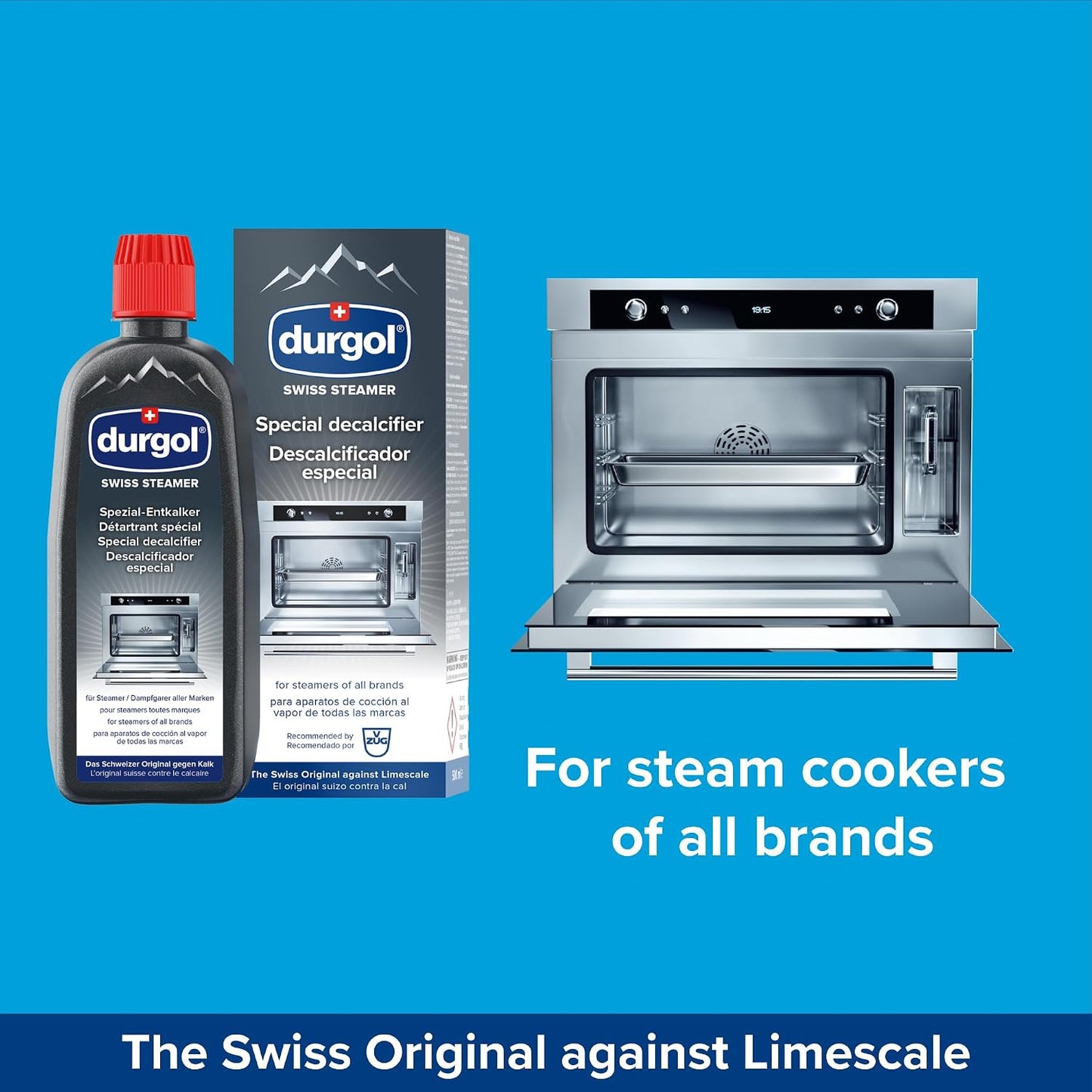 Durgol Swiss Steamer, Descaler and Decalcifier for All Brands of Steamer Ovens, 16.9 Fluid Ounces