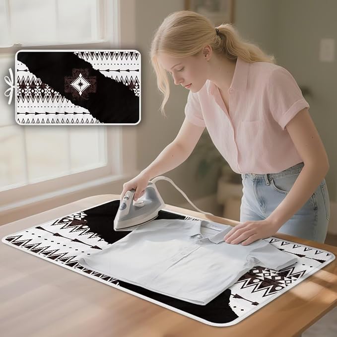 Aztec Print Ironing Mat Portable Ironing Pad Blanket - Image 3