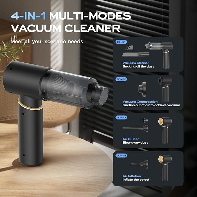Car Vacuum Portable Cordless, Handheld Vacuum Cordless 15Kpa, Hand Vacuum - Image 4