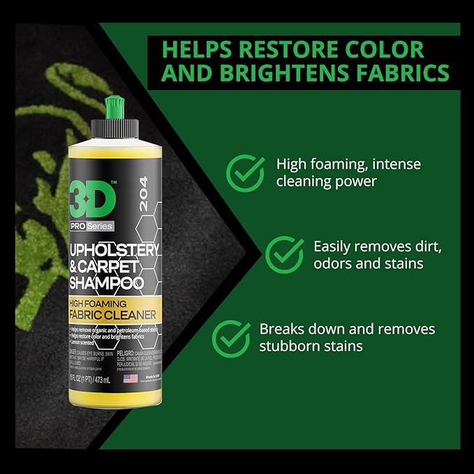 3D Upholstery & Carpet Shampoo - Image 3