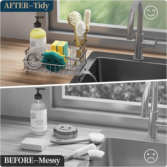 Consuemst Sponge Holder for Kitchen Sink - Image 7