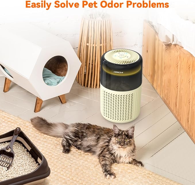 AIRROMI Air Purifier for Bedroom Home, HEPA Filter, Covers Upto 549 Ft² - Image 8