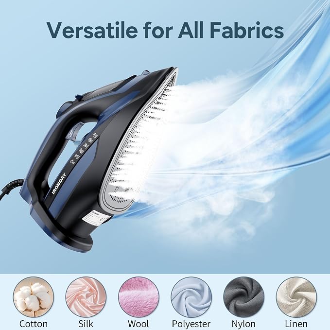 Steam Iron for Clothes Fast Heating, 1700W Iron Precision - Image 6
