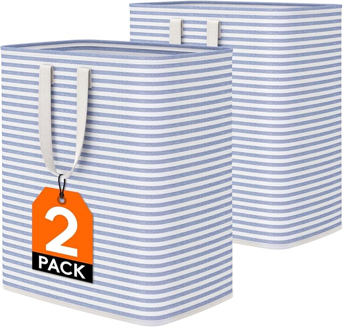 Lifewit 2 Pack Laundry Hamper Large Collapsible Laundry Baskets, Freestanding by Lifewit