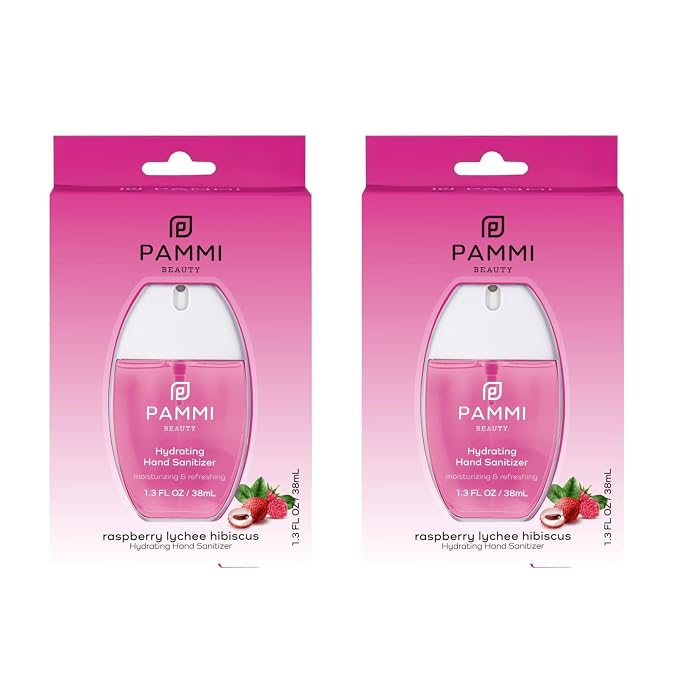PAMMI Power Mist Hydrating Hand Sanitizer Spray, Portable Travel Size Pocket by PAMMI