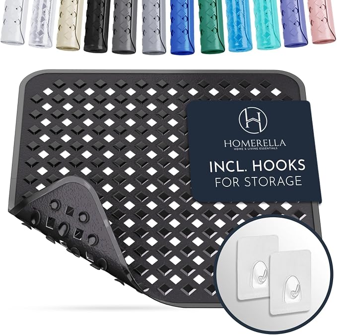 Homerella Anti Slip Shower Mat | Anti Mold Non Slip Bathtub Mat by Homerella