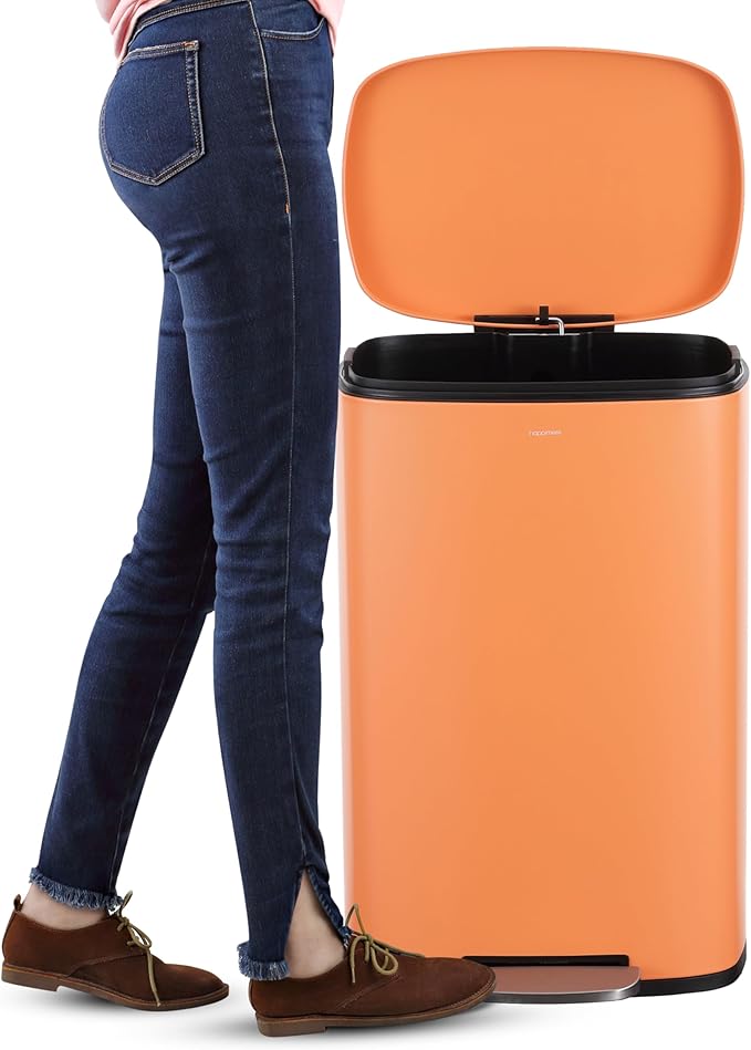 happimess HPM1006K Connor Rectangular 13.2-Gallon Trash Can - Image 5