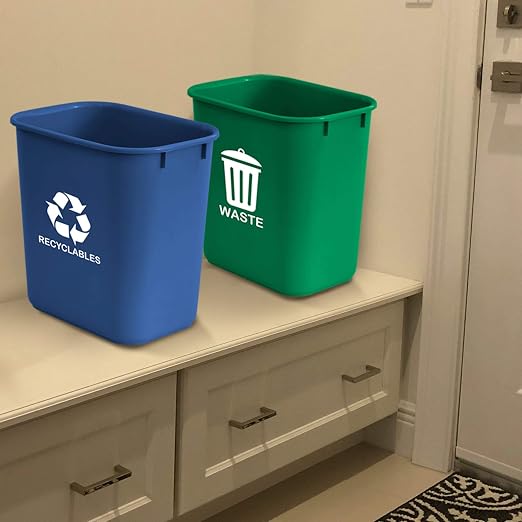 Acrimet Wastebasket Bin for Recycling and Waste, 6.75 Gallon/ 27 Quart/ 24 Liter - Image 7