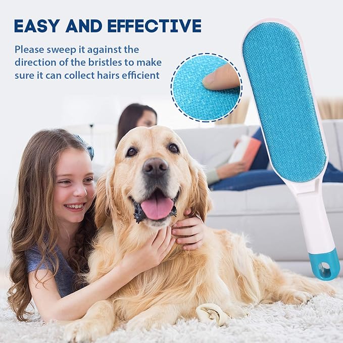 Pet Hair Remover for Clothes: Reusable Dog Cat Fur Lint Removal Brush for - Image 4