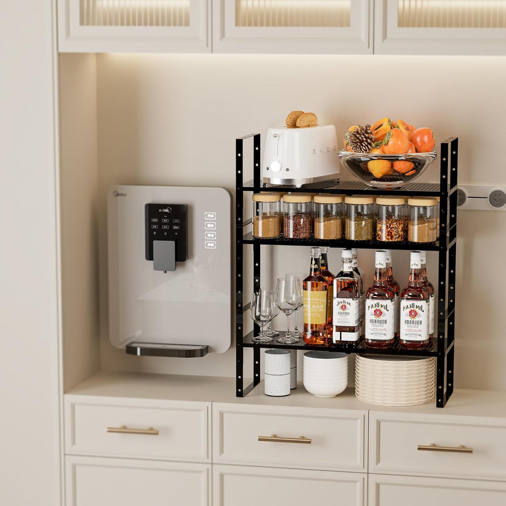 Multi-Functional Metal Shoe Rack,Expandable Adjustable Stackable Kitchen Orga...
