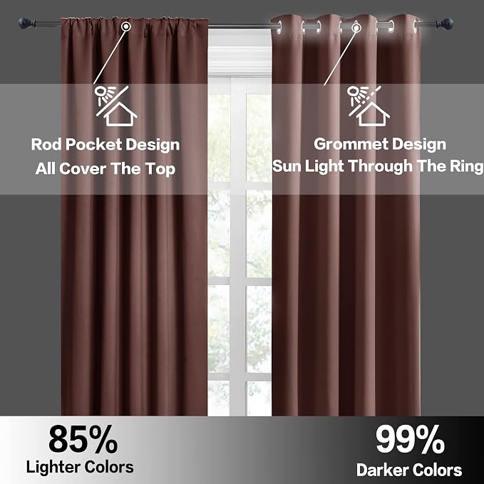 RYB HOME Blackout Curtains for RV Camper Windows, Privacy Thermal Insulating - Image 6