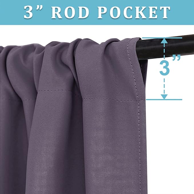 RYB HOME Blackout Curtains for Bedroom - Image 2