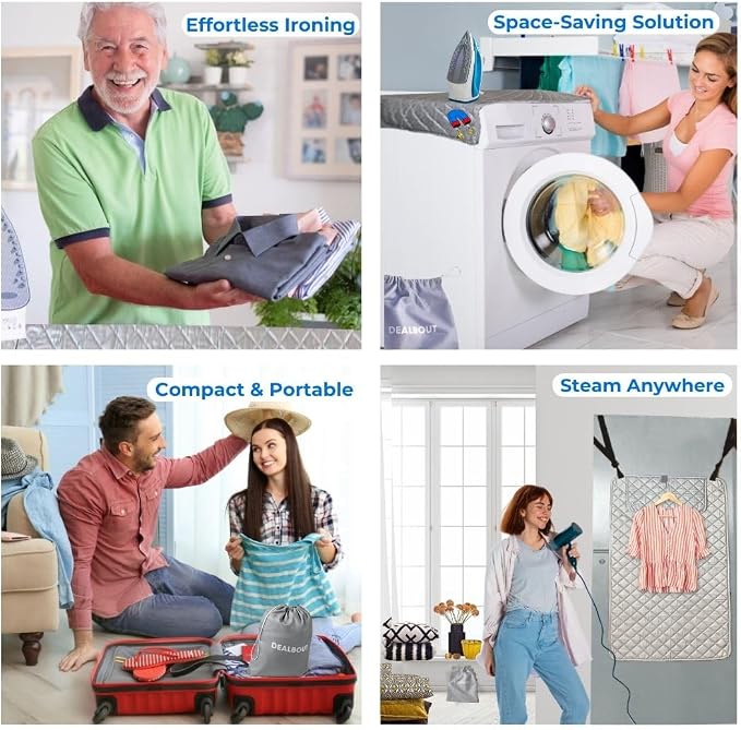 Premium Ironing Mat Heat Resistant Silicone Iron Rest Non Slip Magnetic - Image 4