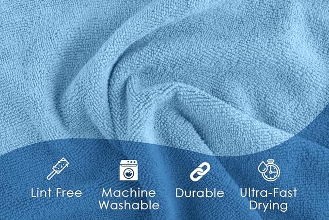 Avalon Towels Microfiber Cleaning Cloths Size 16" x 16", Highly Absorbent - Image 7