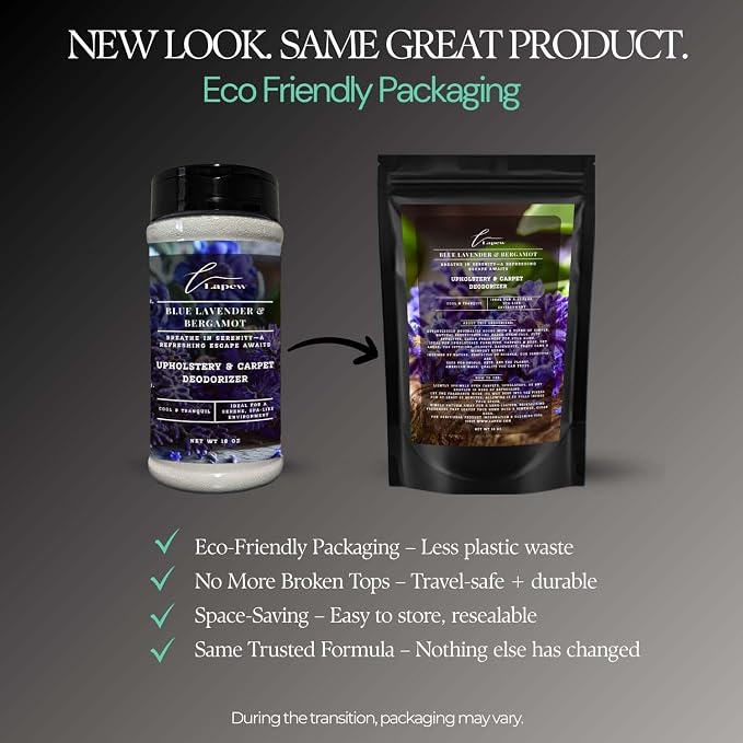 Blue Lavender & Bergamot Carpet Freshener Powder: Powerful Odor Eliminator - Image 2