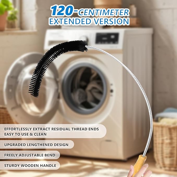Dryer Lint Brush Vent Cleaner Tool 47.2 Inch Extra Long Flexible - Image 4