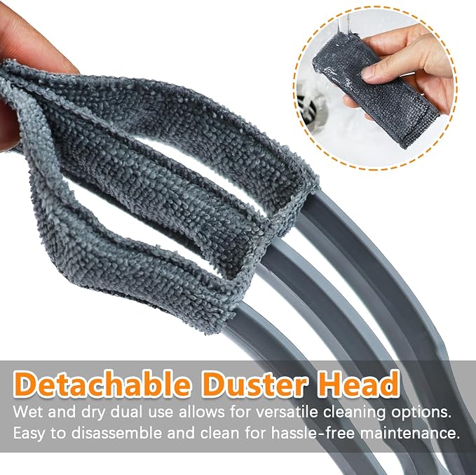 Microfiber Feather Duster, Window Blind Duster Brush, Blind Cleaner Tools - Image 6