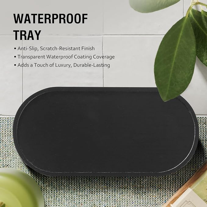 MOMEEMO Black Soap Dispenser Set, Contains Dish and Hand Soap Dispenser - Image 6